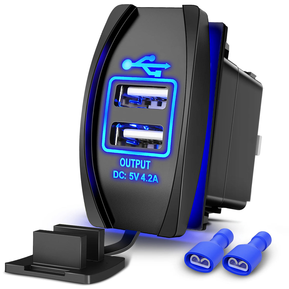 Dual-USB Car Charger Socket
