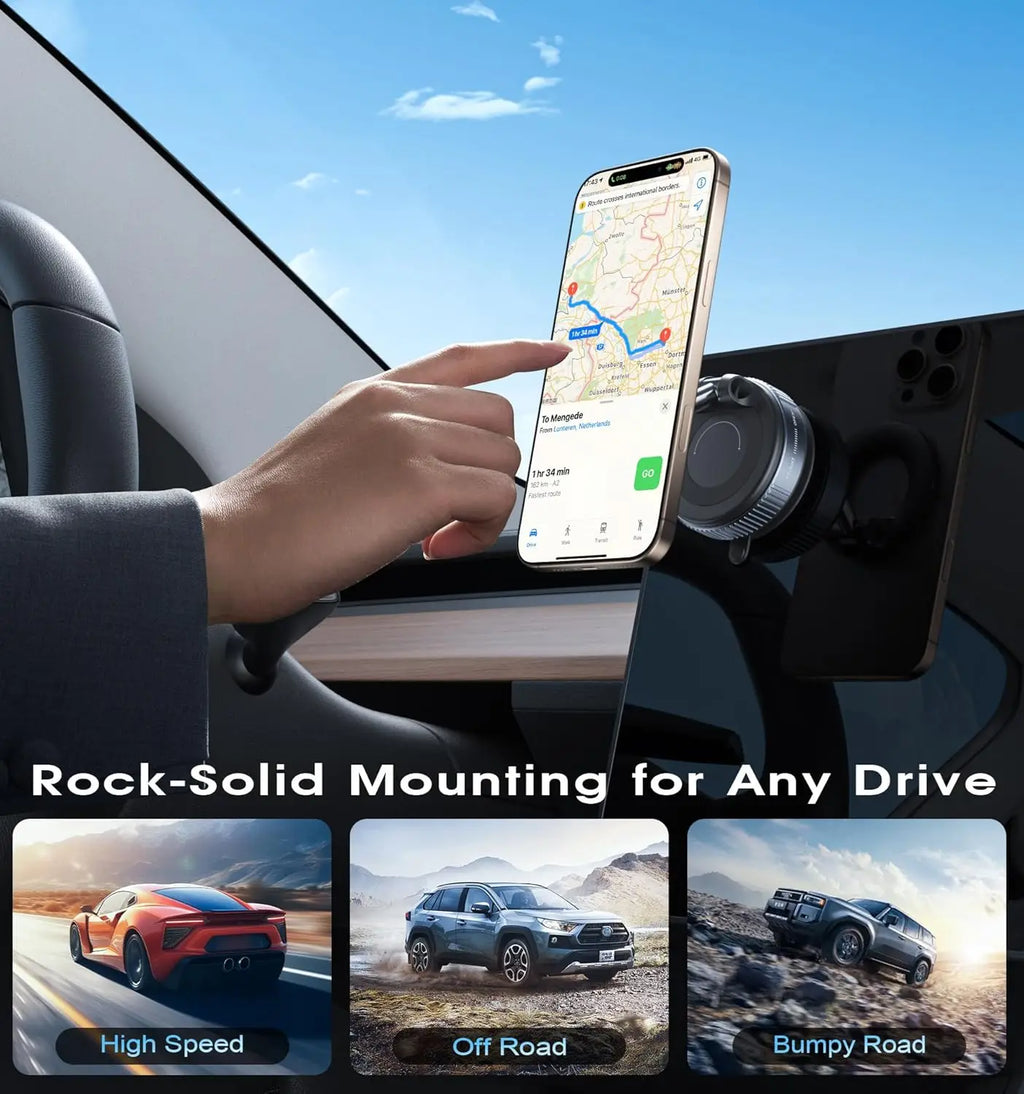 Foldable Vacuum Phone Mount