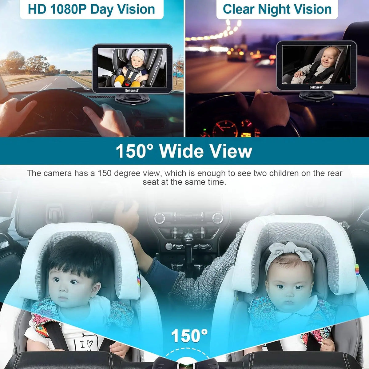 7″ Car Baby Monitor