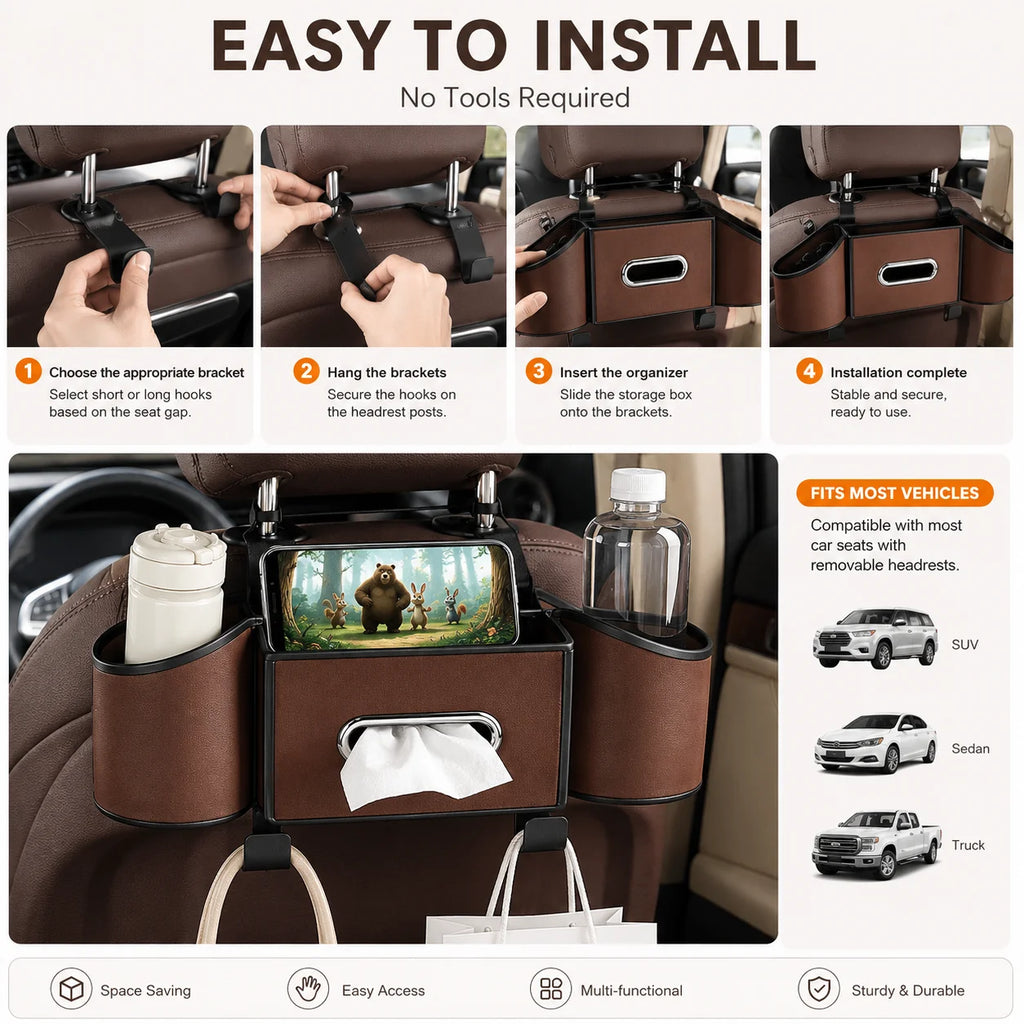 Multifunctional Backseat Organizer