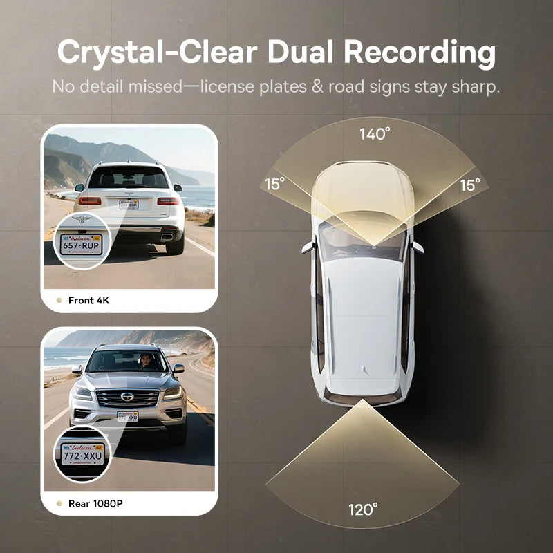 Baseus 4K Dual Dash Cam