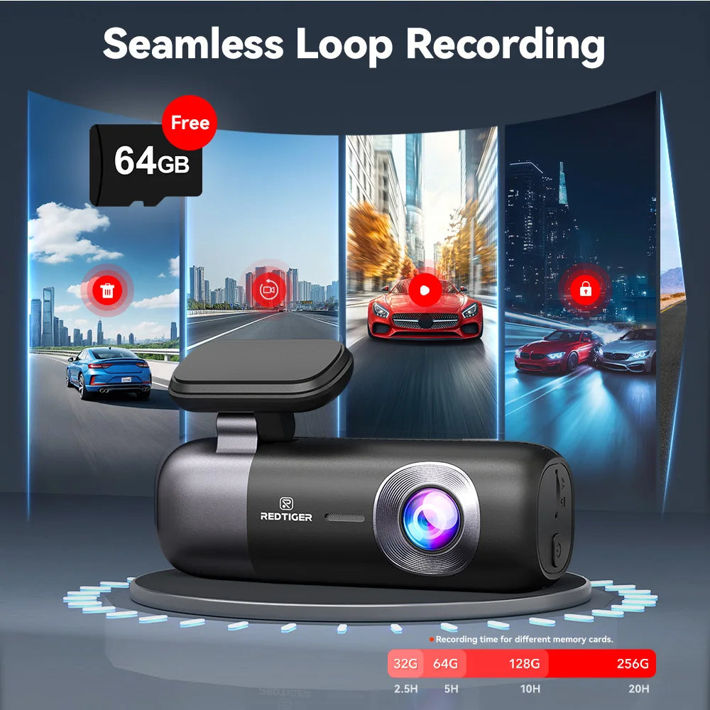 REDTIGER F9 4K Dash Cam