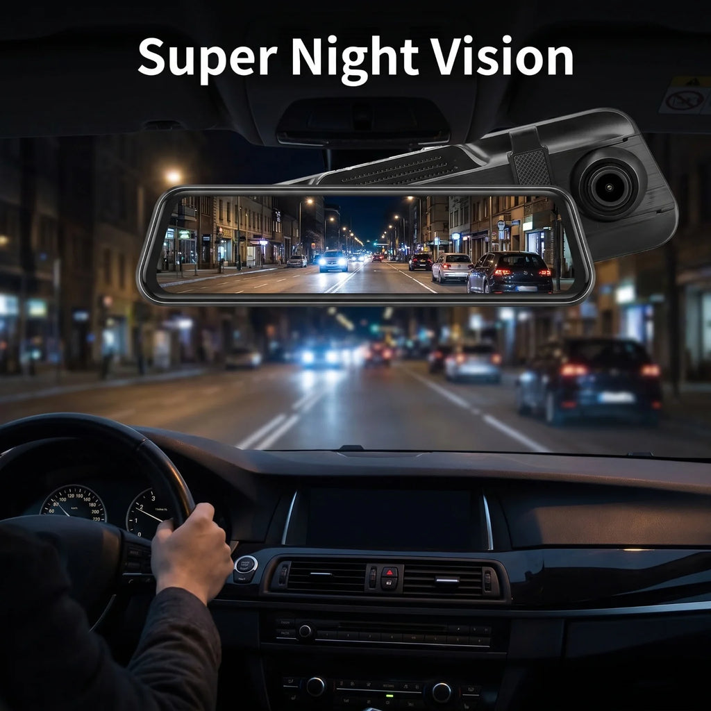 1080P Rearview Mirror Dash Cam