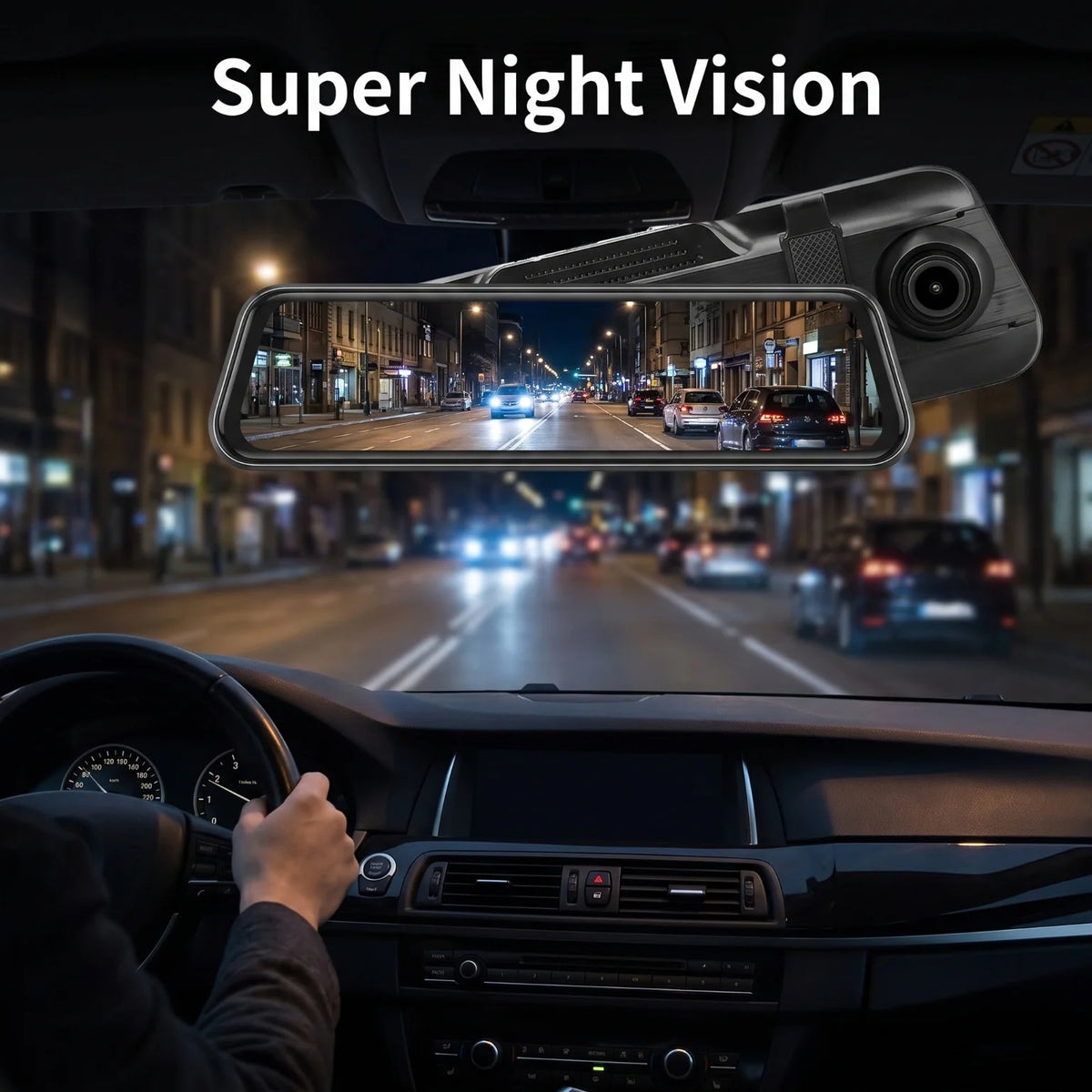 1080P Rearview Mirror Dash Cam