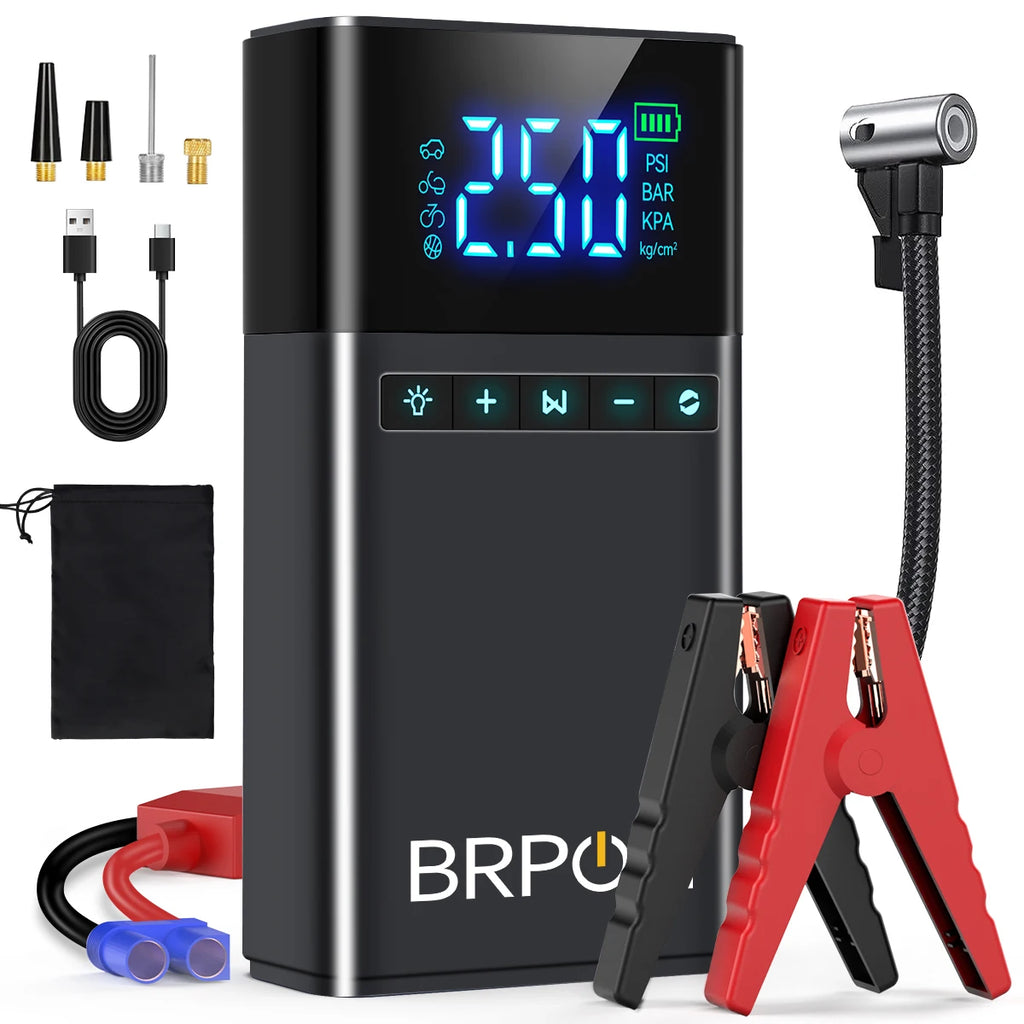 4-in-1 Jump Starter & Air Compressor