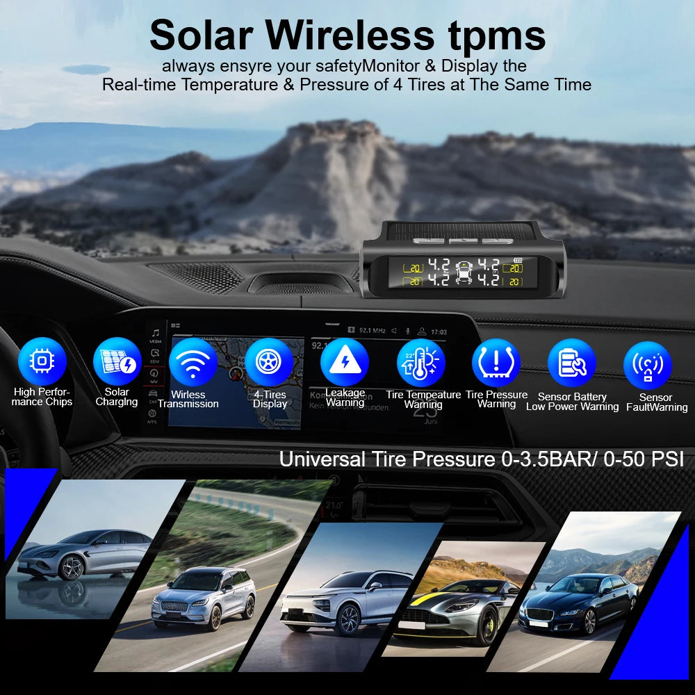 Solar Tire Pressure Monitor