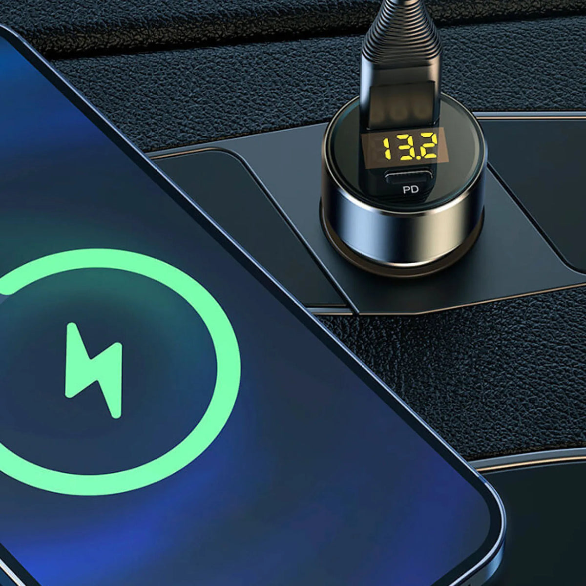 Dual-USB PD Car Charger