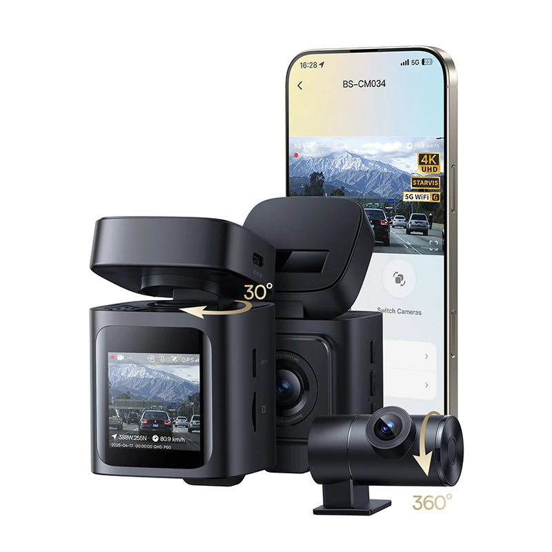 Baseus 4K Dual Dash Cam