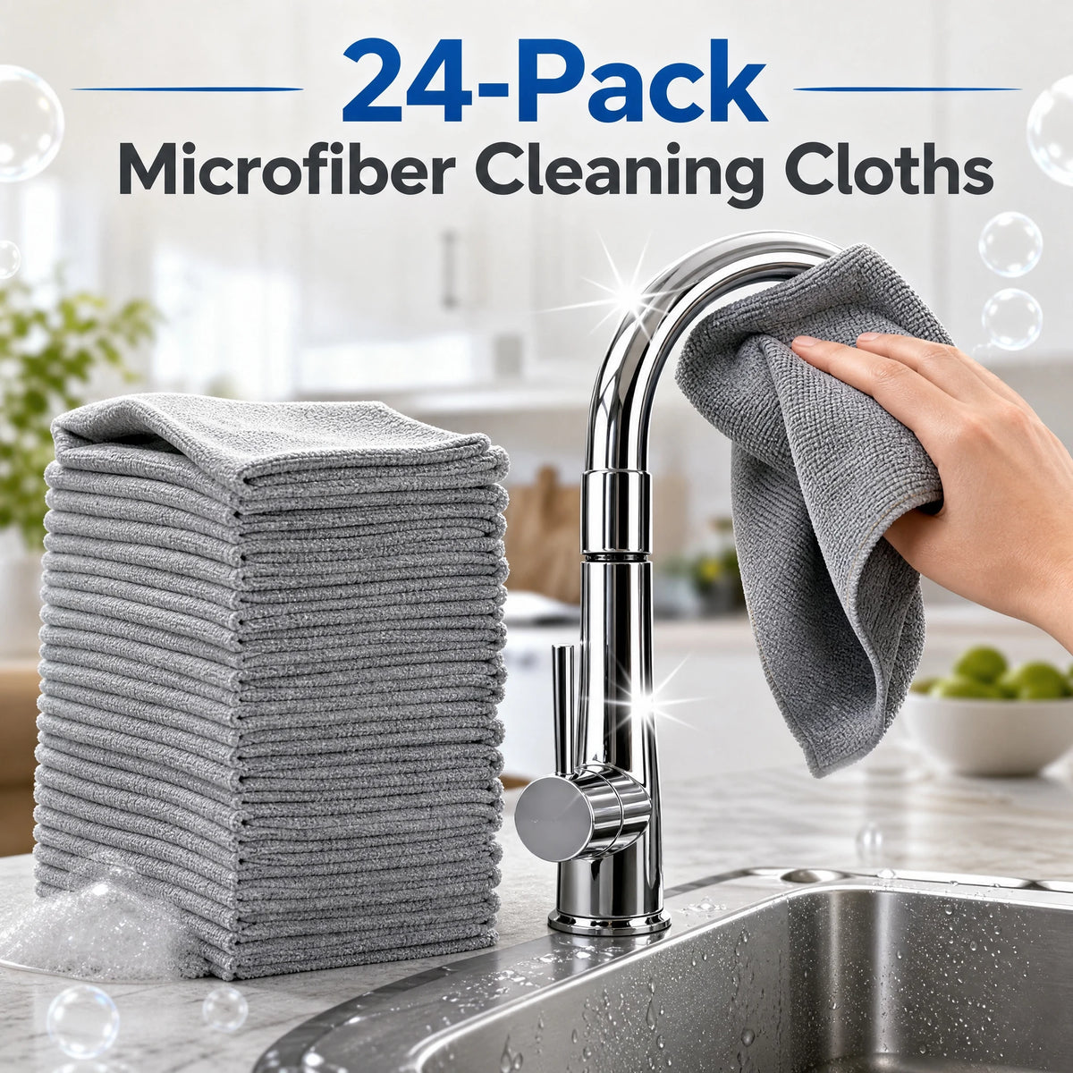 Microfiber Cleaning Cloths – 10 Pack