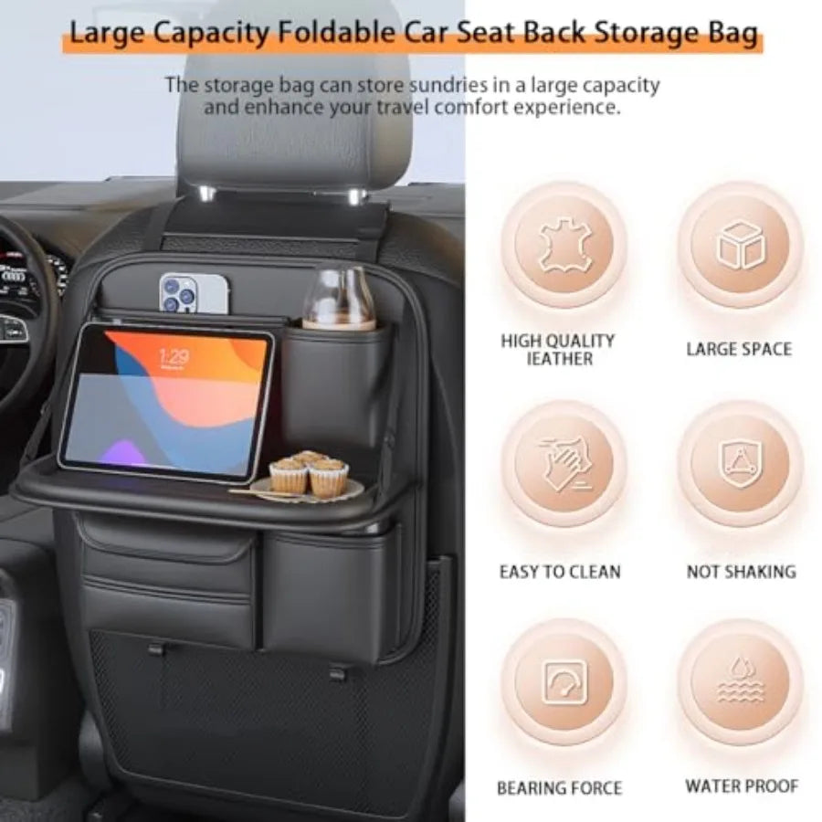 Backseat Organizer with Food Tray