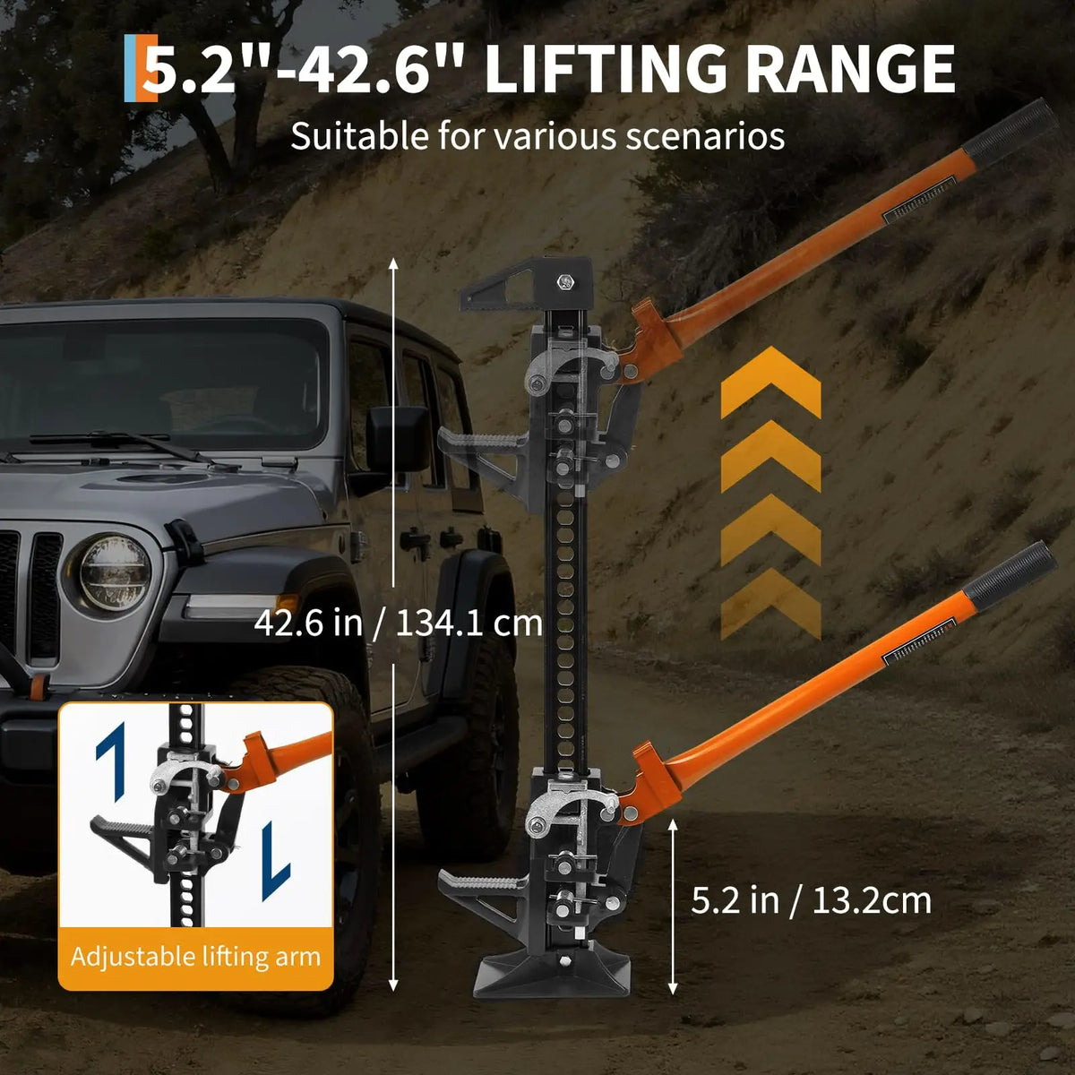 3.5-Ton High-Lift Farm Jack
