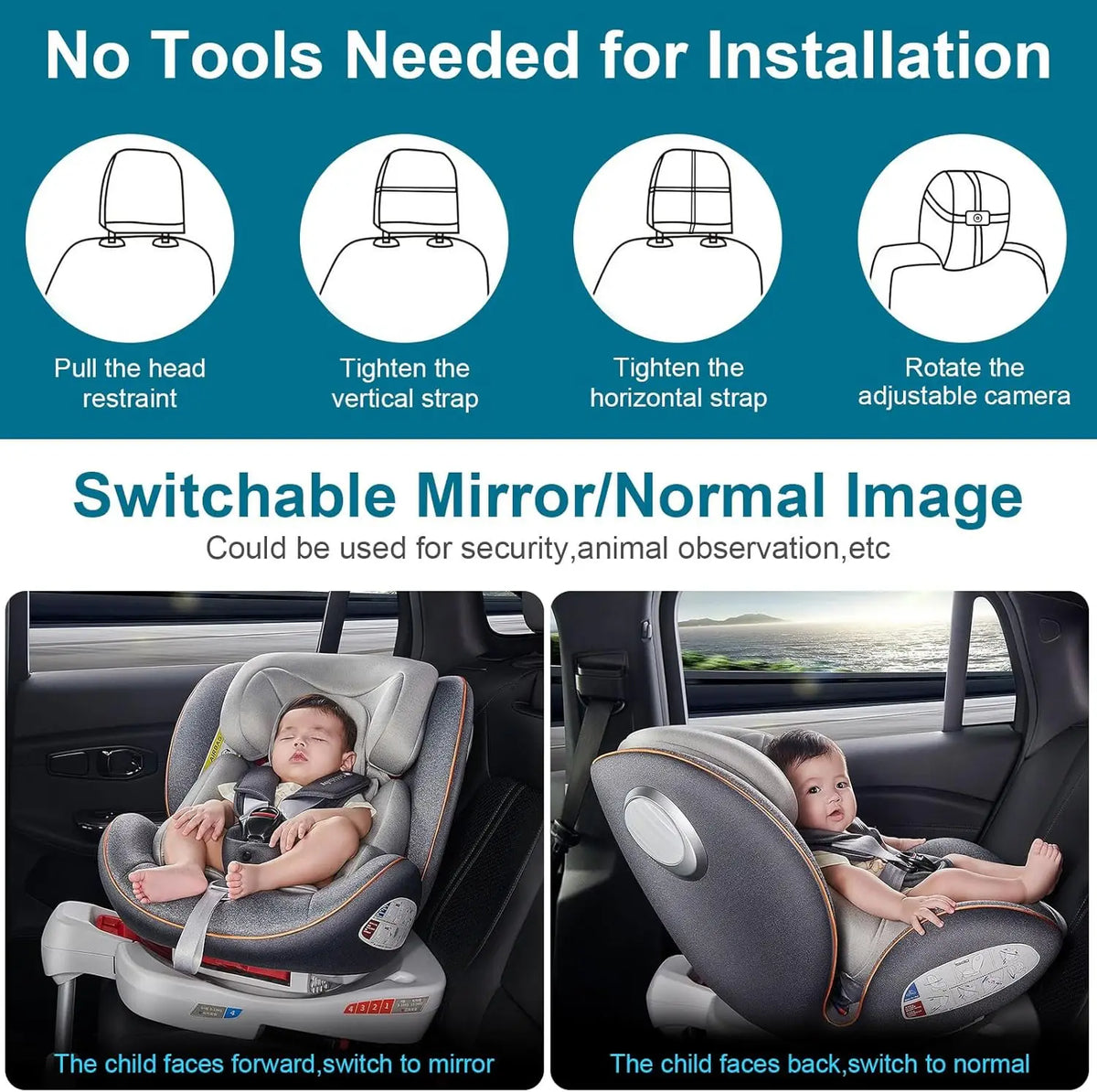 7″ Car Baby Monitor