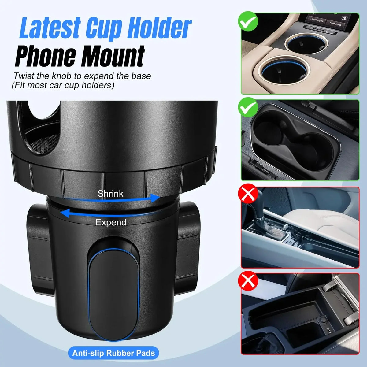 360° Cup Holder Phone Mount