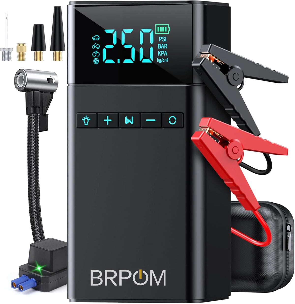 4-in-1 Jump Starter & Air Compressor