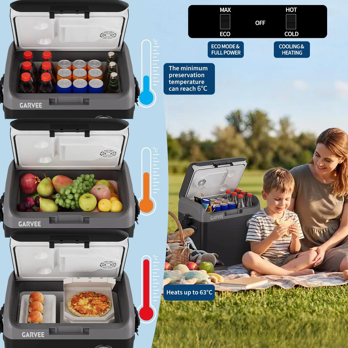 30L Electric Car Cooler & Warmer
