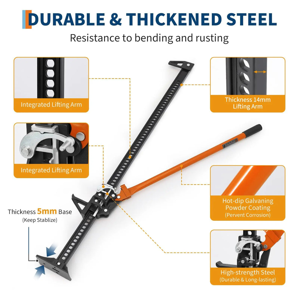 3.5-Ton High-Lift Farm Jack