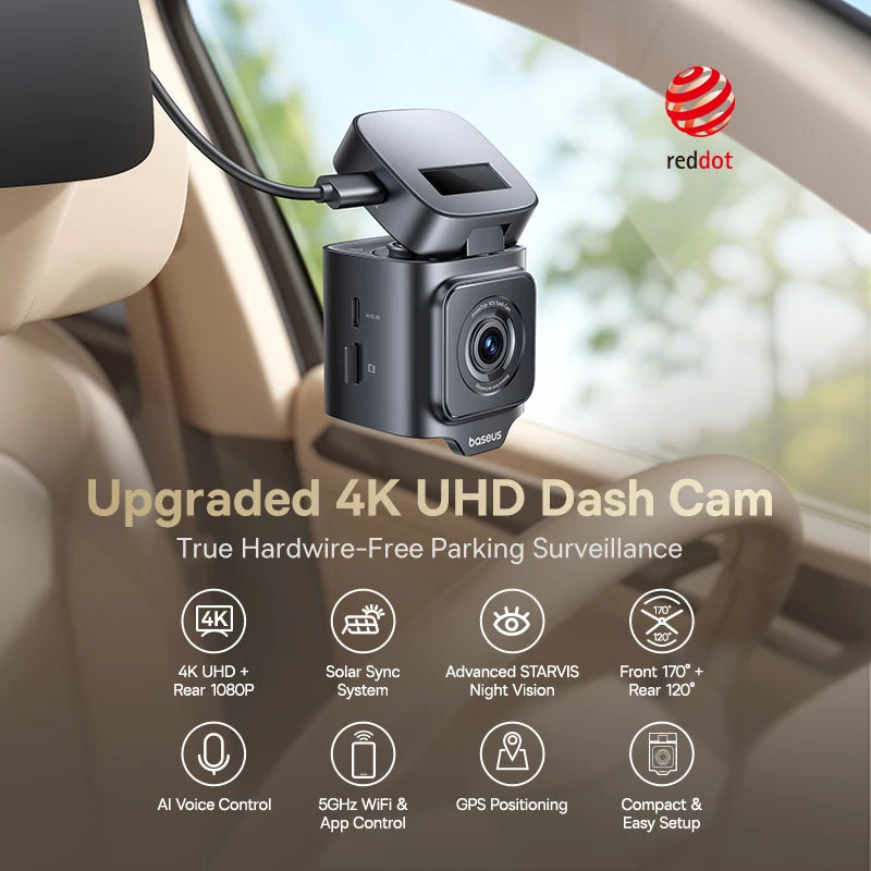 Baseus 4K Dual Dash Cam