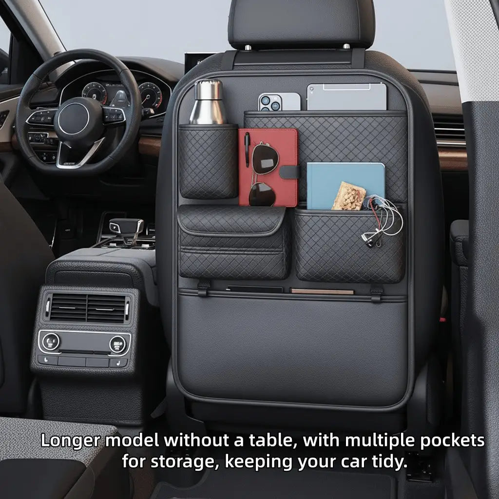 Leather Organizer with Foldable Tray