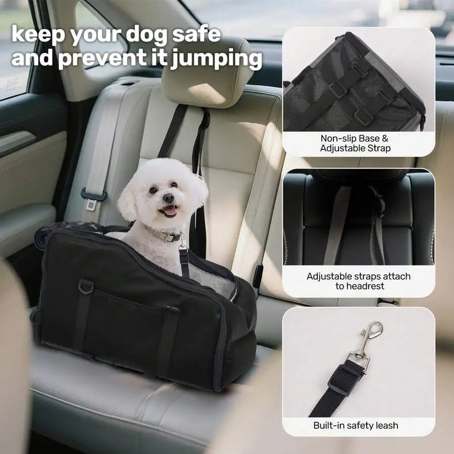 Portable Pet Console Car Seat