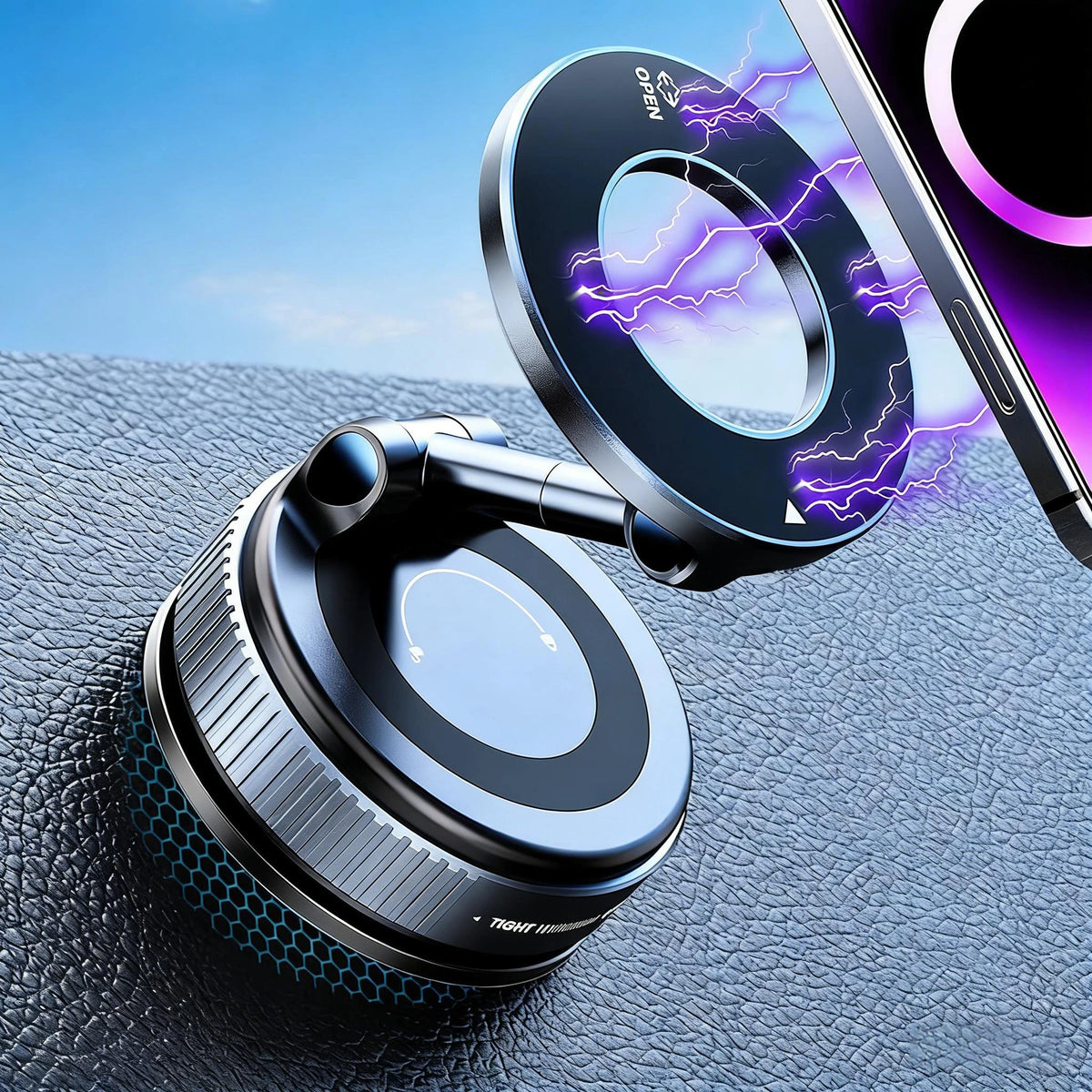 Foldable Vacuum Phone Mount