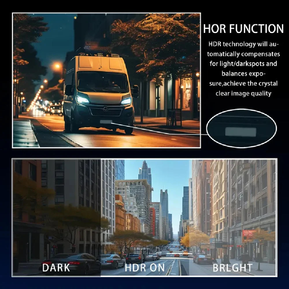 3.16″ Dual-Lens Dash Cam