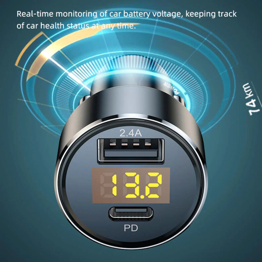 Dual-USB PD Car Charger